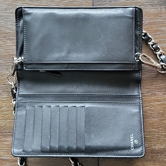 Chanel Black Cambon Ligne Sparkle WOC - Picture 8 of 11